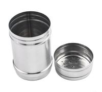 Spargispezie in acciaio inox con fori nel coperchio, per cucina e casa | Coperchio rimovibile per una facile pulizia, saliera e pepe, per cucina e barbecue