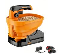 Spargitore di Semi A Batteria da 5,5 L, con Batterie da 1500 mAh, 6 velocità E 8 Livelli di Distribuzione; Copre Fino A 800 M²; Adatto per Fertilizzante, Semi D'erba E Graniglia. One Battery
