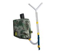 Spargitore Manuale Fertilizzante con Tracolla Ergonomica Strumento Portatile per Concimazione E in E Vivai Utensile Regolabile da Zaino, Acciaio Inossidabile
