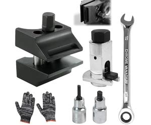 Spargitore per Ammortizzatore con Mozzo Diviso,4 Pezzi Mozzo Universale per Ammortizzatori,Set Divaricatore Ammortizzatore,Strumento di Divaricatore per Puntone di Sospensione,per Auto,SUV e Furgoni