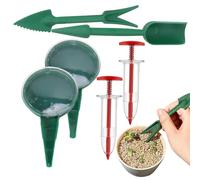 Spargitore Per Prato,6 Pezzi Riutilizzabile Ergonomico Manuale - Spandiconcime Manuale Per Giardino - Giardino Cortile Esterno Giardiniere Semina Scavo Diserbo