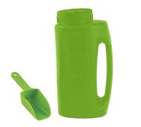 Spargitore Portatile - Spargitore Manuale con capacità di 2 Litri (1,5 kg), distributore di Sale Che scioglie Il Ghiaccio, spargitori di Sale e fertilizzanti, Shaker Manuale con Cucchiaio per