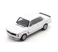 MODELLINO AUTO STATICO DIECAST SPARK BMW 2002 TURBO 1973 BIANCO SCALA 1:18