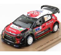 SPARK 1/43 CITROEN C3 WRC RALLY MEXICO 2018 LOEB ELENA MODELLINO AUTO STATICO