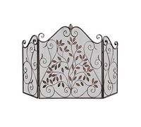 Spark Guard - Schermo per camino a 3 pannelli, in metallo, stile vintage, in ferro battuto, a prova di bambino, altezza 81,3 cm, per matrimonio