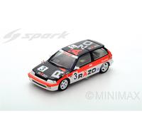 Spark Model S5457 HONDA CIVIC EF3 N.3 4th SUZUKA GP 3 1989 N.HATTORI-T.TSUTSUMI