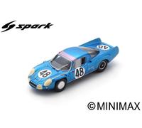 SPARK MODEL S5689 ALPINE A210 N.48 12th LM 1967 R.DE LAGENESTE-J.CHEINISSE 1:43