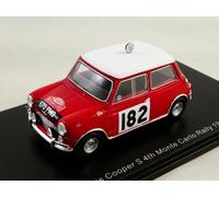 Spark Morris Cooper S #182 Makinen Rally Monte Carlo 1964 1/43 S1191