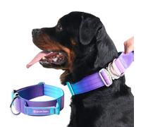 Spark Paws Collare tattico per cani - Collare di alta qualità, design robusto e durevole per razze grandi e forti - Pitbull, pugili - retrò anni '90 - L - 3,8 cm