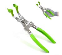 Spark - Pinza per stivali, strumento di rimozione del filo della scintilla a 45° per sensori difficili da raggiungere, in acciaio inox, con impugnatura in vinile, 23 cm, verde