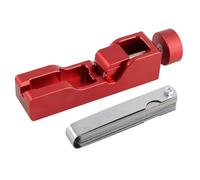 Spark Plug Gapper, Alloy Spark Plug Gapping Tool, Feeler Measuring Tool, Efficient Spark Plug Adjustment, Spark Plug Gaps Tool, Spark Plug Measuring Tool, Automotive Gapping Tool, Spark Plug, rosso