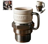 Spark Plug Mug, Ceramic Coffee Cup for Car Lovers, Unique Auto-Inspired Gift, Engine Spark Plug Design, Creative Sparkplug Coffee Mug for Gearheads, Collectors (1)