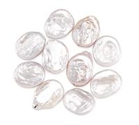 Sparkeads 10 pezzi di perle d'acqua dolce naturali ovali perle perline di colore conchiglia perle per le donne estate spiaggia collana orecchino braccialetto fai da te creazione di gioielli