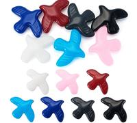 Sparkeads 7 perline in vetro lavorato a forma di colomba della pace, a forma di uccello, a tema animale, per collane, orecchini, bracciali e gioielli fai da te