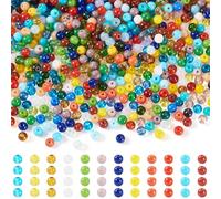 Sparkeads Perline rotonde in vetro, colori assortiti, 4,5 mm, trasparenti, opache, distanziatori sfuse per gioielli, bracciali, donne, orecchini, collane, artigianato, anelli, accessori, 100 g