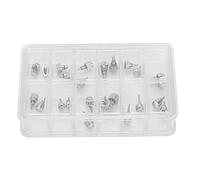 SparkFeng 12 Grid Watch Push Press Button Set, Professional Watch Repairing Tool Kit with Alloy Press Buttons and Plastic Storage Box for Watchmakers and DIY Enthusiasts