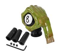 SparkFeng Leva del Cambio Manuale con Teschio e Mano Scheletrica 8 Ball, Design Unico e Stiloso, Costruzione in Resina e Metallo per Durata, Adattatore Universale per la Maggior Parte delle