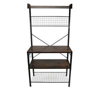 SparkFeng Scaffale organizzatore a strati, scaffalatura multi-strato per forno a microonde e elettrodomestici, supporto da con telaio in metallo robusto e pannelli impermeabili