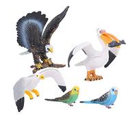 SparkFeng Simulation Flying Bird Model, al Figurine Eonal Toy, Hand Vivid Bird Statue for Home, Includes 5 for Over 3 Years Old