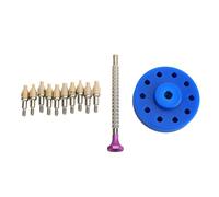 SparkFeng Strumento per il montaggio delle lancette, pressa per la regolazione delle lancette con perni in 10 misure, strumento in acciaio inox per l’installazione delle aghi degli orologi, (Blu)