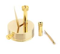 SparkFeng Supporto per spirale a molla per movimento di orologio, supporto professionale per ruota del bilanciere con perni e barrette in metallo, strumento di calibrazione di precisione per