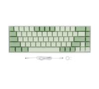 SparkFeng Tastiera meccanica 60% a 68 tasti, tastiera cablata USB con switch, tastiera da gaming con retroilluminazione RGB a tema matcha e cavo USB-C staccabile, compatibile con
