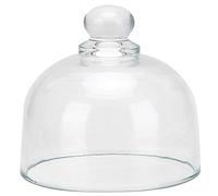 SparkFeng Transparent Glass Dust Cover for Watches and Ornaments, Clear Display Dome with Handle, DIY Decorative Bell Jar for Collectibles, Home Decoration and Gift Presentation