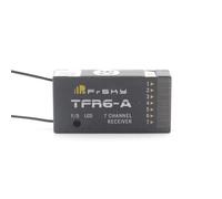 SPARKHOBBY FrSky TFR6A TFR6-A 2,4GHz 7 Ricevitore Channale FASST Compatibile Futaba T14SG T8FG Modulo per Telecomando FPV Droni (TFR6-A)
