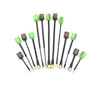 SPARKHOBBY Lollipop 5 RHCP/LHCP 5.8G 2.8dBi Mini FPV Antenna SMA/RP-SMA/MMCX-Straight/MMCX-Angle/UFL for RC Transmitter Receiver Drones DIY (R 155mm RP-SMA Green)