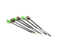 SPARKHOBBY Lollipop 5 RHCP/LHCP 5.8G 2.8dBi Mini FPV Antenna SMA/RP-SMA/MMCX-Straight/MMCX-Angle/UFL for RC Transmitter Receiver Drones DIY (L 100mm UFL Black)