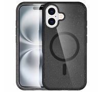 IMOSHION Sparkle Backcover metallo COVER per Apple iPhone 16, Nero