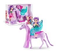 Sparkle Girlz Fairy Princess con set di bambole unicorno, bambola alla moda da collezione, giocattolo unicorno