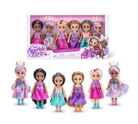 Sparkle Girlz Princess, bambole alla moda da collezione, bambole da vestire da principessa (confezione da 6)