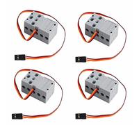 Sparkleiot 360° 2KG Servo programmabile Mini Geekservo Servo Doppia Uscita Albero per Micro: Bit Raspberry Pi (2/4pcs) (Servo Gray(4pz))