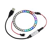 Sparkleiot WS2812B Pixel Ring 35 LED 5050 RGB - Anello LED a colori personalizzato con WS2812 IC integrato per Arduino, Raspberry Pi, ESP8266 (controller DC5V + LED)