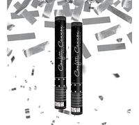 SPARKLERS CLUB® - Cannone per coriandoli, rettangolare, 40 cm, confezione da 2 pezzi, per compleanno, matrimonio, portata 10 metri, presa in mano facile