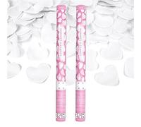 SPARKLERS CLUB® - Coriandoli a forma di cuore, 80 cm, confezione da 2 pezzi, per compleanno, matrimonio, portata di 10 metri, presa in mano facile - SPARKLERS CLUB®