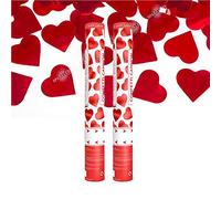 SPARKLERS CLUB® - Coriandoli a forma di cuore, 80 cm, confezione da 2 pezzi, per compleanno, matrimonio, portata di 10 metri, presa in mano facile - SPARKLERS CLUB®