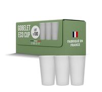 SPARKLERS CLUB Set di 100 bicchieri riutilizzabili ECO CUP 25 cl (33 cl all'orlo), fino a 150 lavaggi per lavastoviglie - Bicchiere da birra riutilizzabile in polipropilene, bicchiere Eco Cup per