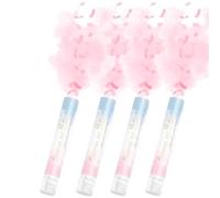 SPARKLERS CLUB® - Set di 4 cannoni da polvere per Baby Shower e Gender Reveal, facili da impugnare, ideali per la rivelazione del sesso, confezione da 4