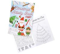 Sparkles Partyware Libri di attività natalizie per bambini, confezione da 12, puzzle festivi, libri da colorare e ricerca di parole, ideali per borse per feste, calze, scuole ed eventi natalizi