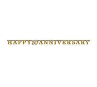 Sparkling Golden Anniversary Prismatic Letter Banner 3m x 17cm