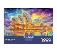 Sparkling Sydney Opera House Night Puzzle Da 1000 Pezzi Dreamy Landmark Building Ideale Per Il Piacere Familiare, Adulti E Bambini 38x26cm/1000pcs
