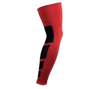 SparklWLeaf Guaina compressiva per gamba Maniche a compressione for gamba 1 pezzo, manica lunga for intera Supporto for ginocchio con tutore for Proteggi basket Calcio Pallavolo Ciclismo(Red,L)