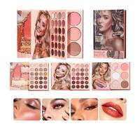 Sparkly Eyeshadow Palette - Matte and Shimmer Eye Makeup Set with Creative Shape | Pressed Powder Eyelid Cosmetic for Women Lady Mother, Festival Party Dating Stage Performance Christmas