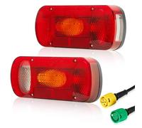 SPARKMOTO 2 x Fanali Posteriori Rimorchio Omologati Con Connettore a Baionetta 5 Pin,Fanale Faro Luci Posteriore 12V Per Rimorchio Roulotte, Portabici, Caravan, Camion, Furgone