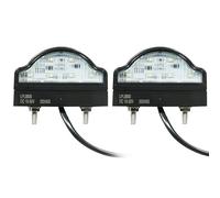 SPARKMOTO 2x Luci Targa Posteriori LED Universali 12v 24v, Fanale Illuminazione Impermeabile Per Rimorchio Caravan Camion, Luce Omologata