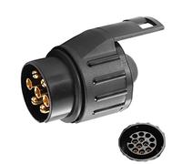 SPARKMOTO Adattatore 7 a 13 Poli Rimorchio,Adattatore Spina Rimorchio con Cappuccio Protettivo,Adattatore Rimorchio 7 a 13 Poli per portabici Gancio Traino Roulotte RV,convertitore Spina Rimorchio
