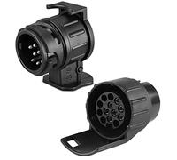 SPARKMOTO Adattatore 7 Poli a 13 Poli e Adattatore 13 Poli a 7 Poli per rimorchio Portabici Gancio Traino Auto,Set di 2 adattatori per rimorchio,12V adattatore presa carrello Impermeabile,norma ISO(A)