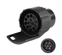 SPARKMOTO Adattatore Rimorchio 7 a 13 Poli per Adattatore da Presa 7 Poli Auto a Spina 13 Poli rimorchio o portabic,Adattatore 7 a 13 Poli per Rimorchio portabici Gancio Traino RV,Terminali nichelati
